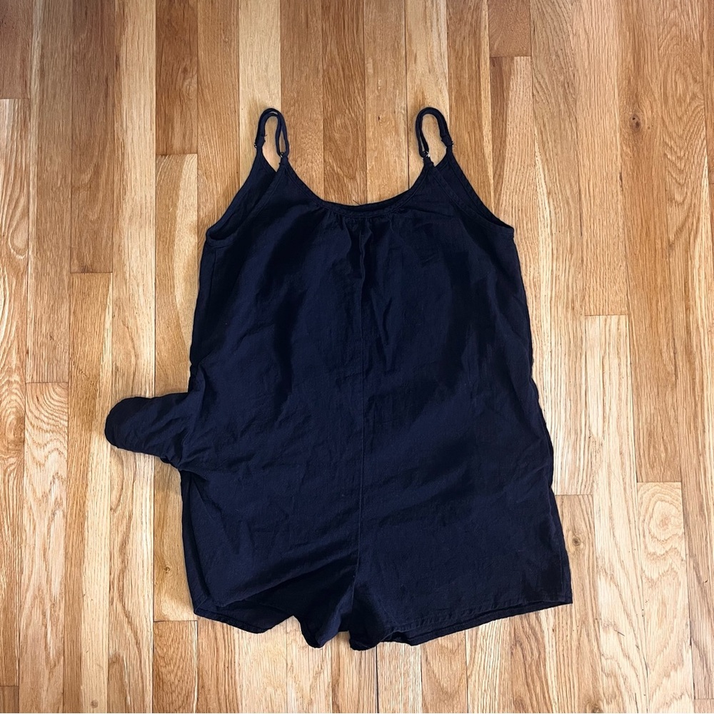 Black Sleeveless Romper